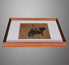 银川市书画装裱配框服务案例